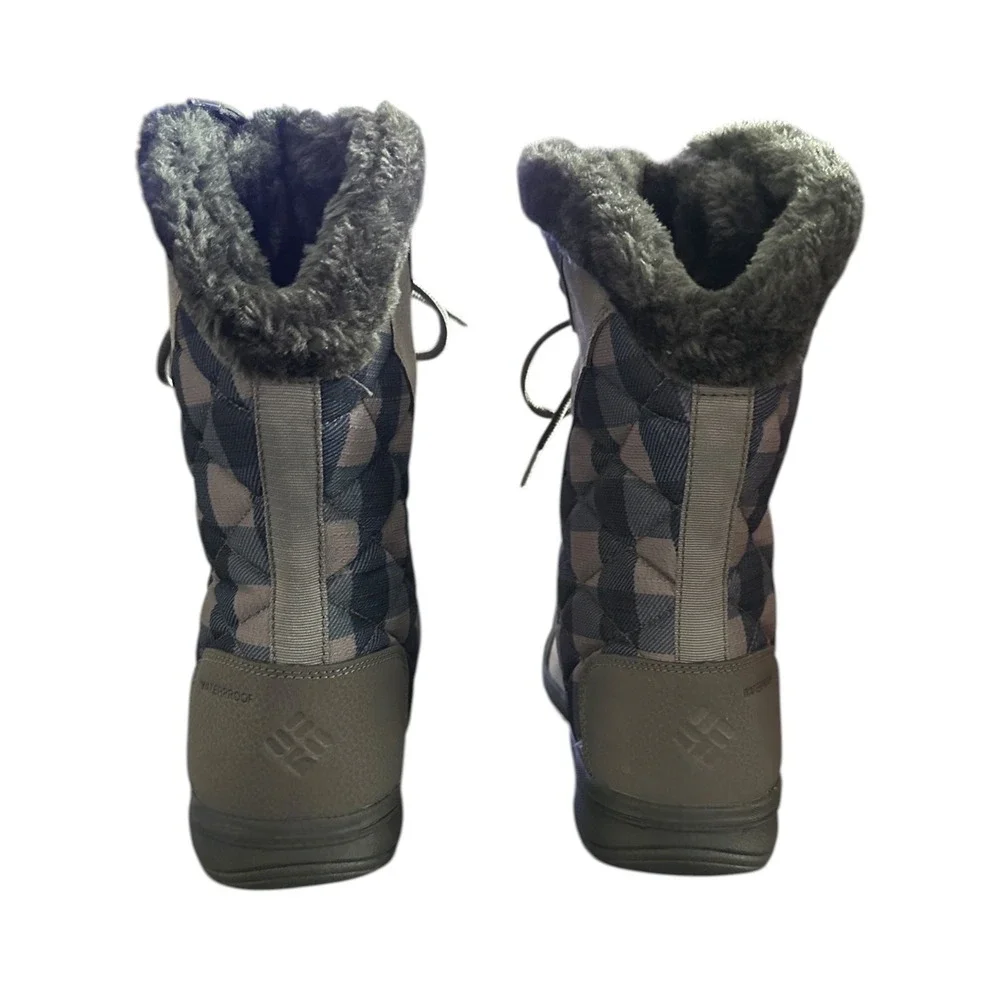 Columbia Women's Ice Maiden II Omni Grip Snow Boots - Size‎ 11 Charcoal/Blue
